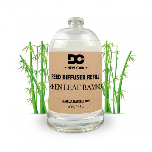 Green Leaf Bamboo Reed Diffuser Refill Oil 3.4oz/100mL