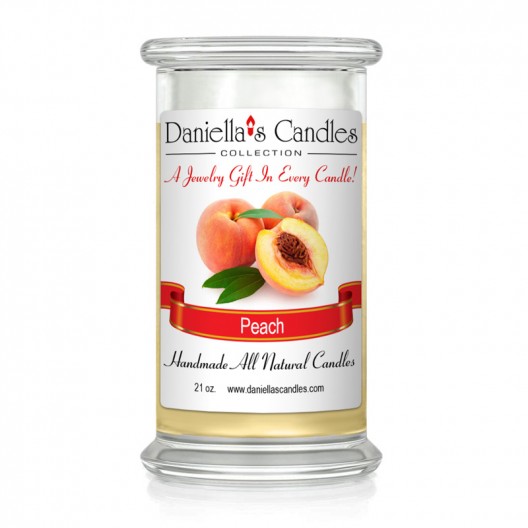 Peach Jewelry Candle Classic Collection Daniella's Candles
