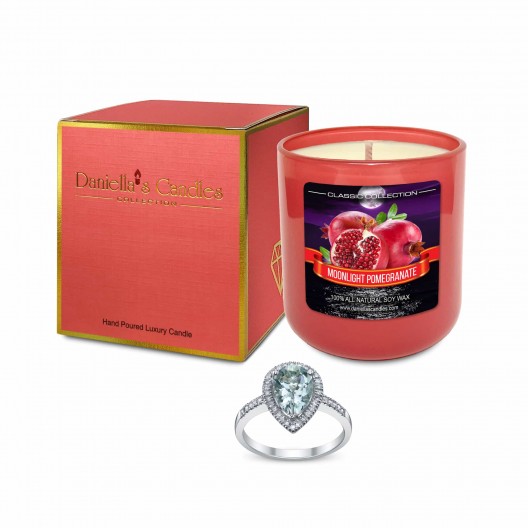 Moonlight Pomegranate Jewelry Candle