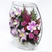 Orchids, Carnations Floral Arrangement In Vase