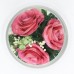 Pink Roses Floral Arrangement In A Small Vase