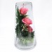Pink Roses Floral Arrangement In A Medium Vase