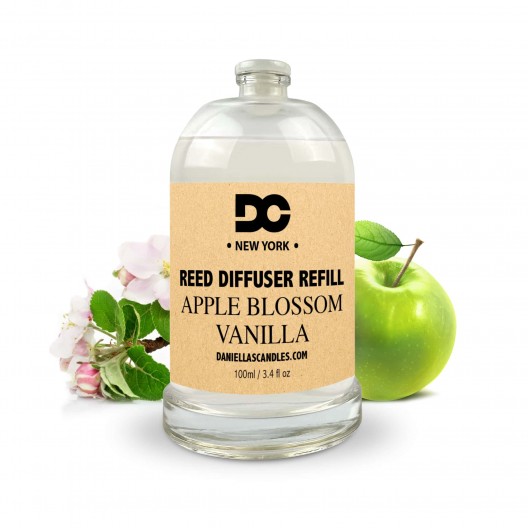 Apple Blossom Vanilla Reed Diffuser Refill Oil 3.4oz/100mL