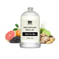 Black For Men Reed Diffuser Refill Oil 3.4oz/100mL Black For Men Reed Diffuser Refill Oil 3.4oz/100mL