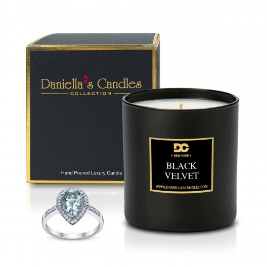 Black Velvet Jewelry Candle