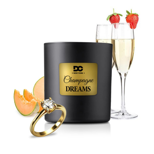 Champagne Dreams Jewelry Surprise Candle