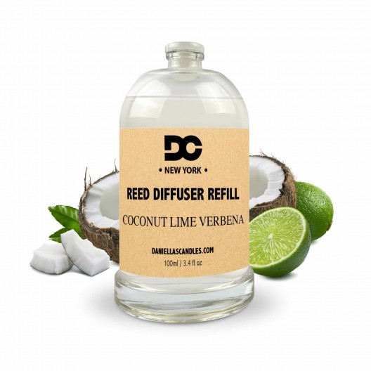 Coconut Lime Verbena Reed Diffuser Refill Oil 3.4oz/100mL