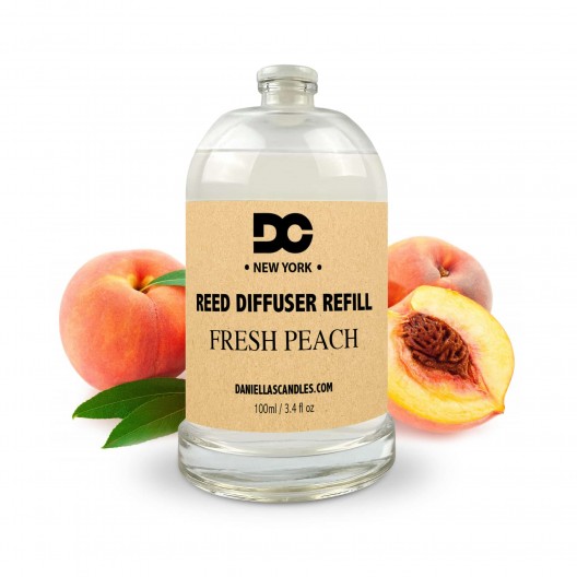 Fresh Peach Reed Diffuser Refill Oil 3.4oz/100mL