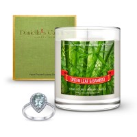 Green Leaf and Bamboo Jewelry Candle Green Leaf and Bamboo Jewelry Candle