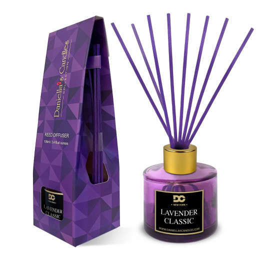 Lavender Classic Reed Diffuser Set Purple 3.4oz/100mL