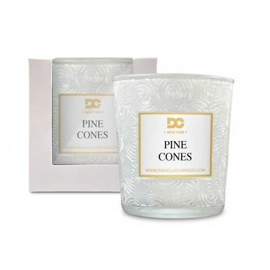 Forest Pine Cones Classy Candle