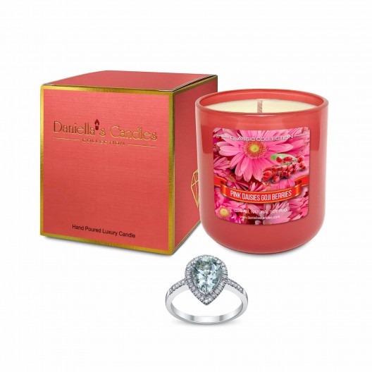 Pink Daisies & Goji Berries Jewelry Candle