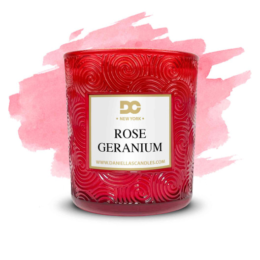 Rose Geranium Classy Candle
