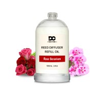 Rose Geranium Reed Diffuser Refill Oil 3.4oz/100mL Rose Geranium Reed Diffuser Refill Oil 3.4oz/100mL